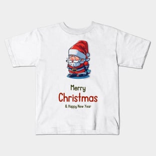 Merry Christmas And Happy New Year Kids T-Shirt